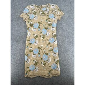 calvin klein floral lace dress Calvin Klein Floral Lace Dress US 4 (S) / seaspray
